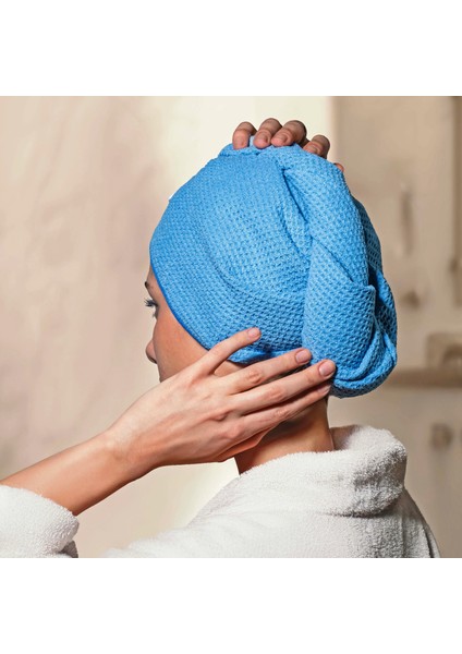 2'li Mikrofiber Saç Bonesi - Yüz Temizleme Kesesi