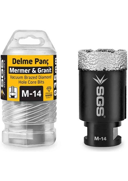 Seramik Garanit Delme Panç M14 8mm.