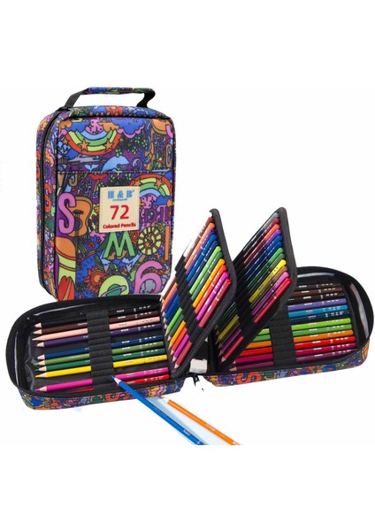 H&b 72 Renkli Yağ Bazlı Renkli Kalem Seti (Yurt Dışından)