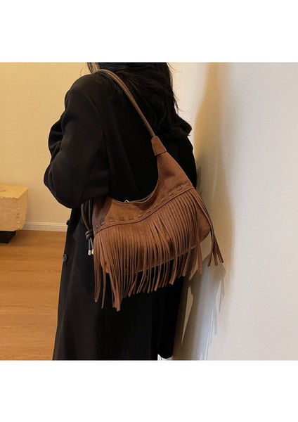 Mkjınmeı Büyük Kapasiteli Püsküllü Çanta (Yurt Dışından) fiyatları