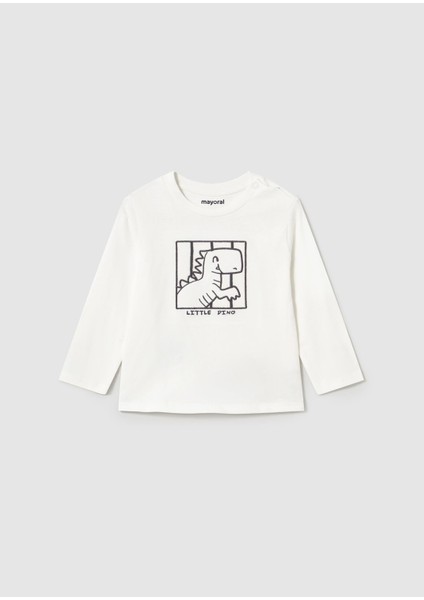 Erkek Bebek Baskılı Sweatshirt