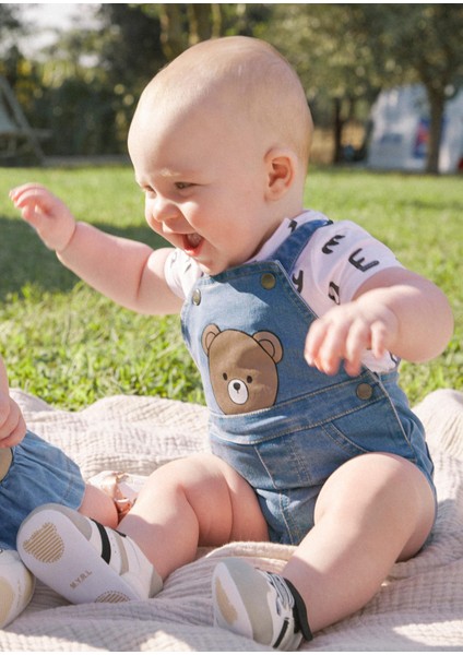 Erkek Bebek Salopet Tshirt Takım
