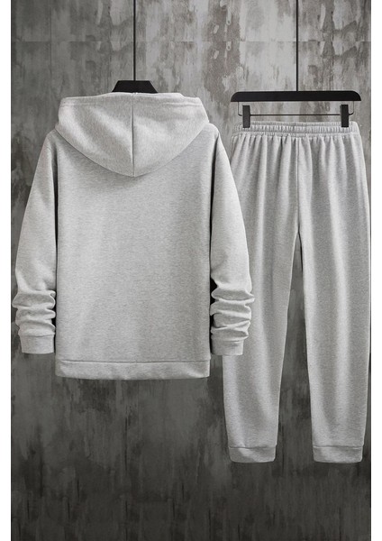 Uygun Tarz Unisex Uzay Temalı Baskılı Eşofman Takımı