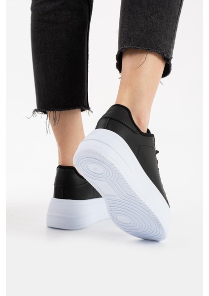 Yüksek Taban Düz Rahat Sneaker Spor Ayakkabı