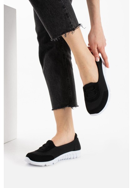 Kadın Fileli Rahat Memory Taban Bağlı Sneaker modelleri