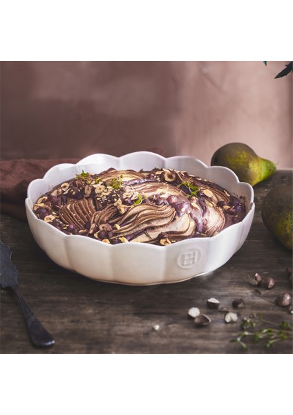 Madeleine Fırın Kabı Yuvarlak 27 Cm Ekru fiyatları