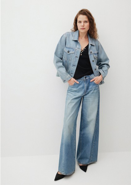 Erica Iconic Açık Mavi Parlak Jean PANTOLON1010720-87992