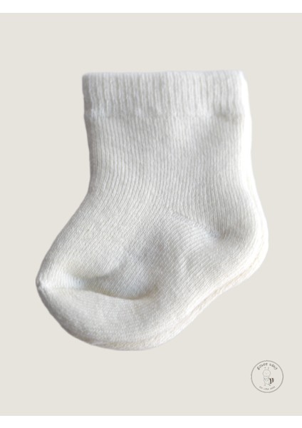 3'lü Kışlık Kız/erkek Havlu Pamuklu Bebek Soket Çorap | Yenidoğan | 0-6 Ay | Esnek | Düz Model | Desensiz modelleri