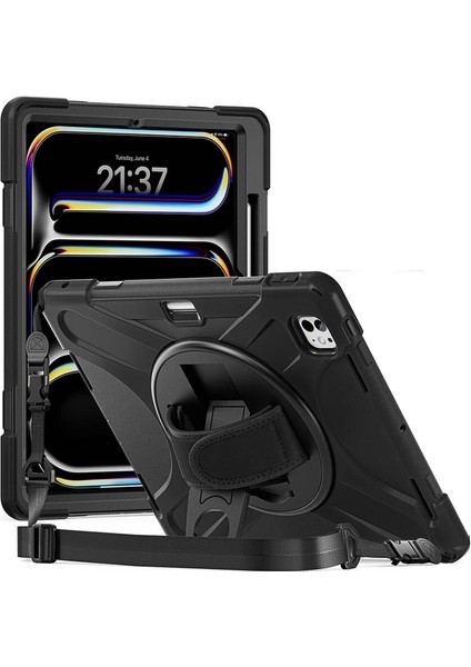 Apple iPad Pro 13 2024 Uyumlu Sport Seri Arka Koruma
