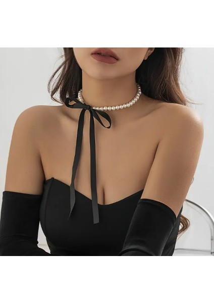 Kadın Kurdelalı Inci Kolye fiyatları