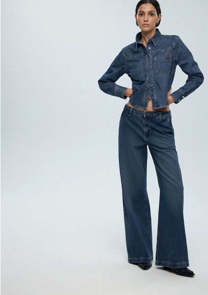 Karen Iconic Vintage Koyu Mavi Jean Pantolon 1010742-89118 fiyatları