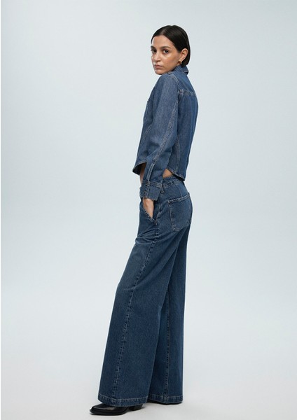 Karen Iconic Vintage Koyu Mavi Jean Pantolon 1010742-89118 modelleri