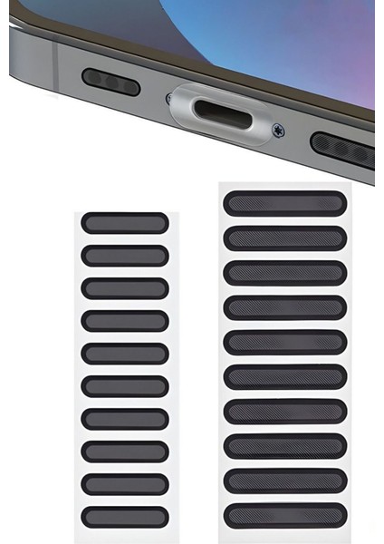 20 Adet Cep Telefonu Hoparlör Toz Önleyici Koruma Sticker Iphone Samsung Xiaomi Toz Bandı