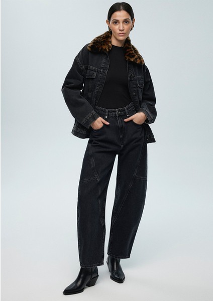 Liya Iconic Gri Jean PANTOLON1010856-88387 fiyatları