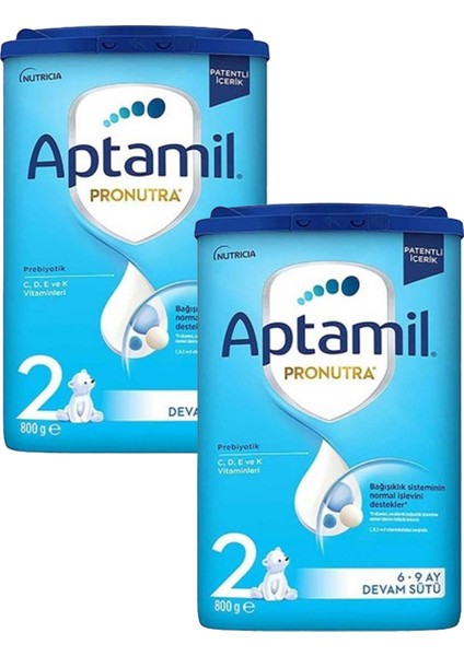 2 Pronutra Devam Sütü 800 G 6-9 Ay Akıllı Kutu x 2 Adet