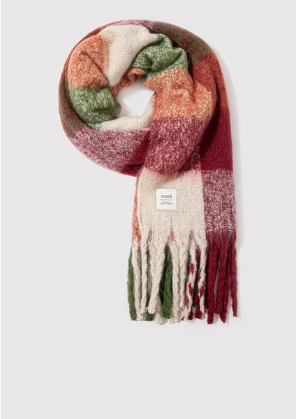 Püsküllü Kareli Atkı 1912815-71043 fiyatları