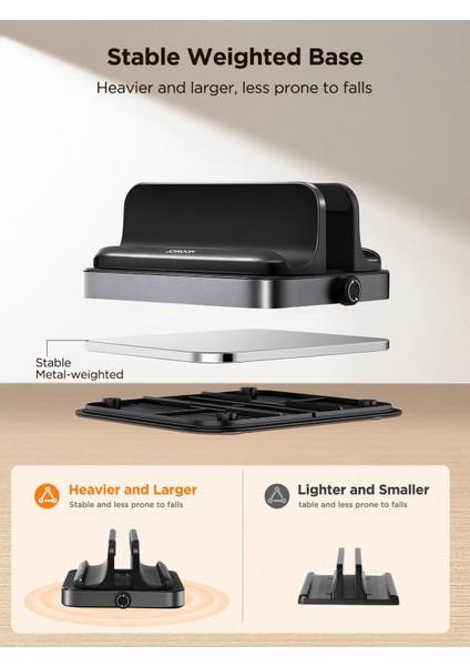 ZS374 Dikey Laptop Telefon ve Tablet Tutucu Masaüstü Organizer Stand fırsatları