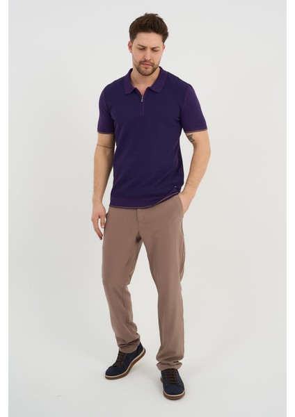 Erkek Polo Yaka Fermuarlı Triko T-Shirt (AG-50025) fiyatları
