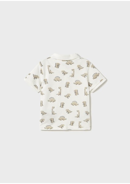 Erkek Bebek Yakalı Tshirt Dinazorlu fiyatları