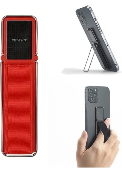 Telefon Arkası El Parmak Tutucu Metal Mıknatıslı Standlı Cep Telefonu Tutacağı - AL4938