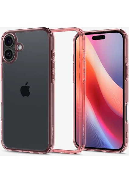 iPhone 16 Kılıf Ultra Hybrid Rose Crystal - ACS08198