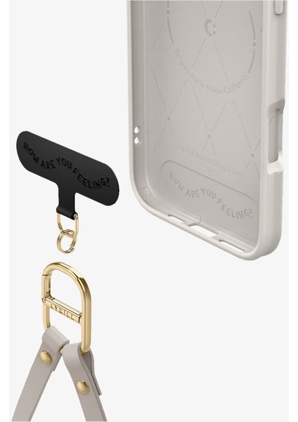 Ciel by CYRILL iPhone 16 Pro ile uyumlu Askılı MagSafe Kılıf Kajuk Mag Hava Kanalı Teknolojisi™ Askeri Sınıf Koruma Classic Charm Cream Vegan Deri Kapak - ACS08410 fırsatları