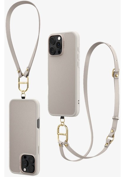 Ciel by CYRILL iPhone 16 Pro ile uyumlu Askılı MagSafe Kılıf Kajuk Mag Hava Kanalı Teknolojisi™ Askeri Sınıf Koruma Classic Charm Cream Vegan Deri Kapak - ACS08410 fiyatları
