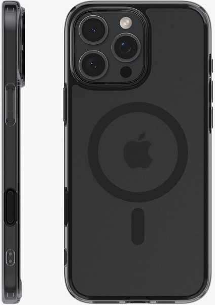 iPhone 16 Pro Max Kılıf Ultra Hybrid T (Kamera Buton Korumalı) MagFit MagSafe özellikli Frost Black - ACS08507