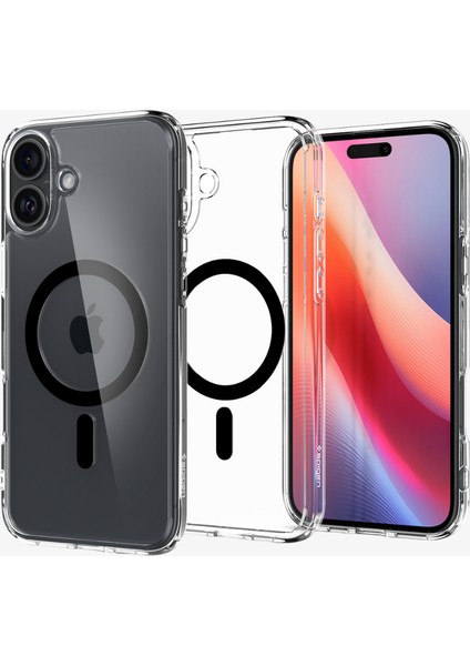 iPhone 16 Plus Kılıf Ultra Hybrid MagFit MagSafe özellikli Black - ACS08076