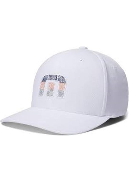 Swim With Dolphins Fitted Erkek Beyaz Şapka