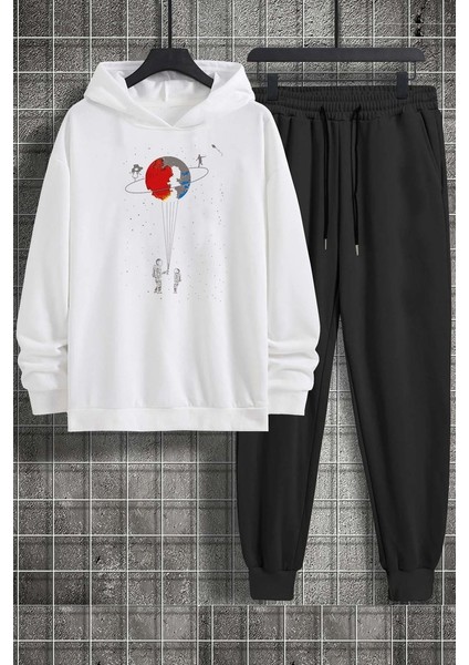 Only Trendwear Evren Temalı Baskılı Eşofman Takımı