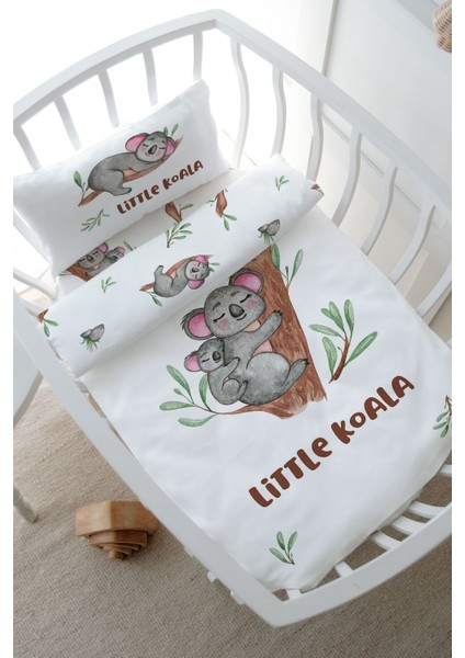Anne Yanı Beşik Nevresim Takımı (60X100) - For Baby Serisi - Anne ve Yavru Koala