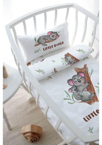 Anne Yanı Beşik Nevresim Takımı (60X100) - For Baby Serisi - Anne ve Yavru Koala modelleri