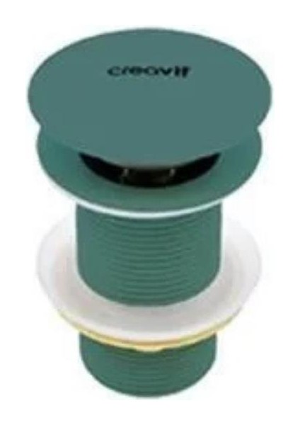 Lavabo Sifon Başlığı Pop-Up Taşmasız Nil Yeşili