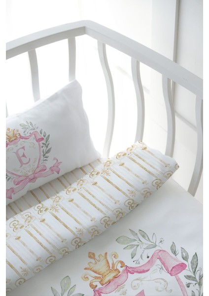 Anne Yanı Beşik Nevresim Takımı (60X100) - Pink Royal Series - E Harfi indirimleri