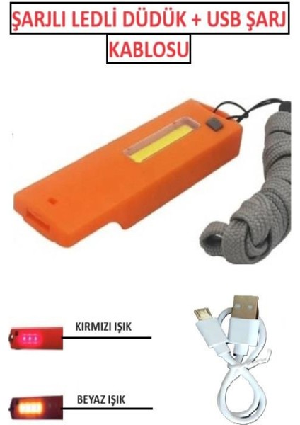 Düdük Deprem Düdüğü Kamp Acil Durum Çok Amaçlı Aydınlatmalı Ledli Hayatta Kalma Düdüğü Flaşör Işık