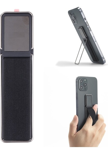 Telefon Arkası El Parmak Tutucu Metal Mıknatıslı Standlı Cep Telefonu Tutacağı - AL4938