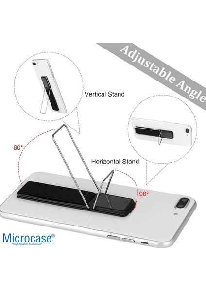 Telefon Arkası El Parmak Tutucu Metal Mıknatıslı Standlı Cep Telefonu Tutacağı - AL4938