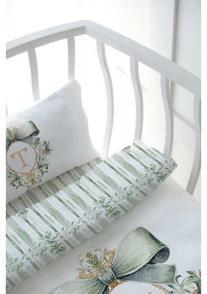Park Yatak Nevresim Takımı (80 x 120) - Green Royal Series - T Harfi