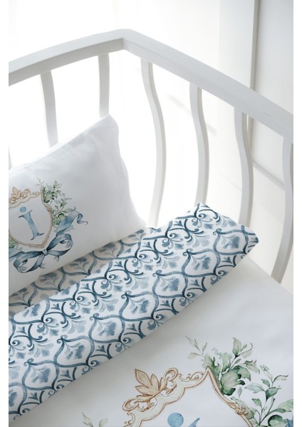 Anne Yanı Beşik Nevresim Takımı (60X100) - Blue Royal Series - I Harfi indirimleri