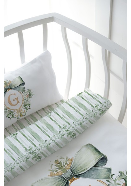 Anne Yanı Beşik Nevresim Takımı (60X100) - Green Royal Series - Gharfi indirimleri