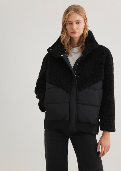 Siyah Sherpa Ceket 1110476-900