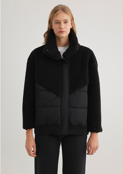 Siyah Sherpa Ceket 1110476-900