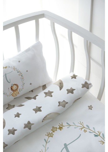 Anne Yanı Beşik Nevresim Takımı (60X100) - Little Lion Series - T Harfi indirimleri