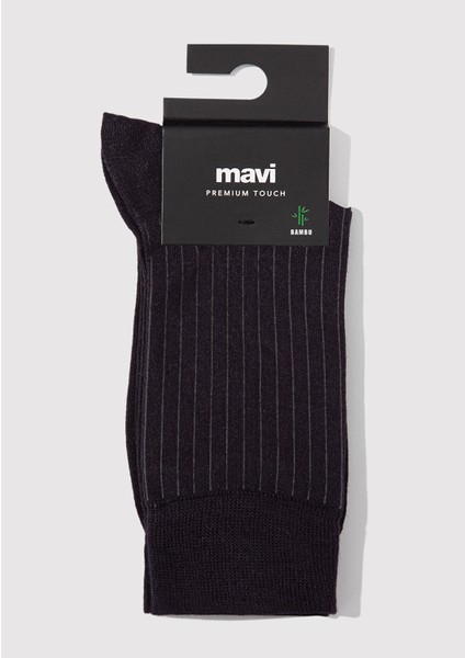 Çizgi Detaylı Siyah Soket Çorap 0911761-900 modelleri