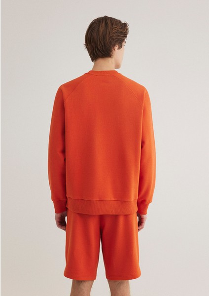 Mavi Logo Baskılı Turuncu Sweatshirt 0S10335-70435