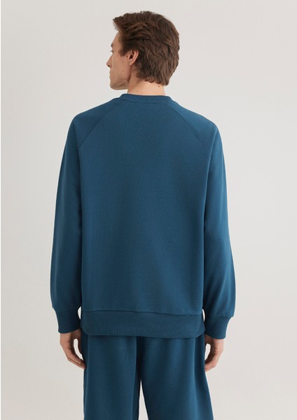 Mavi Logo Baskılı Mavi Sweatshirt 0S10335-70764