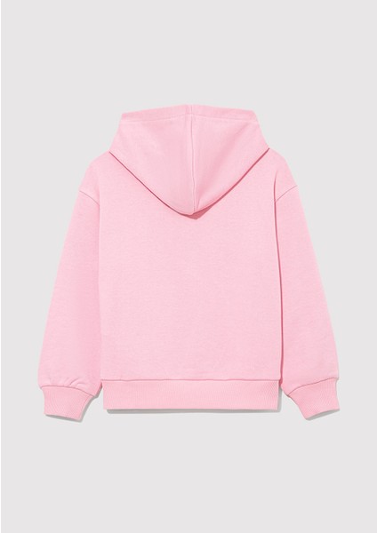 Logo Baskılı Pembe Sweatshirt 7S10080-70972
