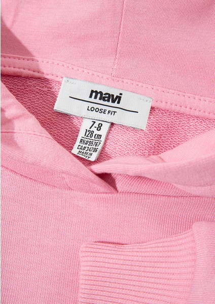 Logo Baskılı Pembe Sweatshirt 7S10080-70972