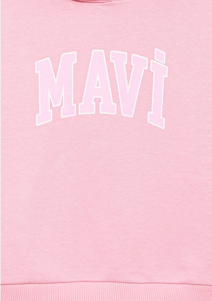 Logo Baskılı Pembe Sweatshirt 7S10080-70972